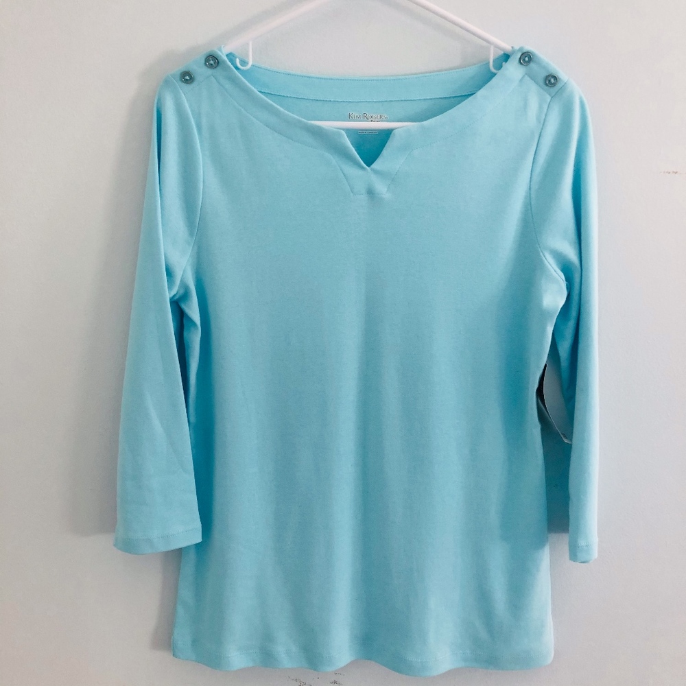 Sky Blue Kim Rogers Blouse